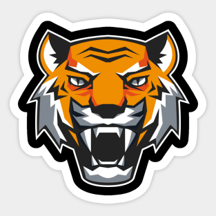 Angry face tiger Sticker